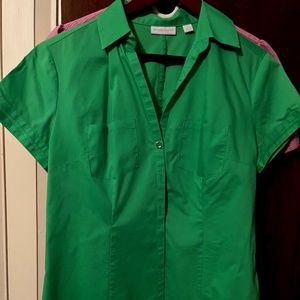 Preppy button-down shirt